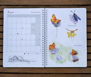 Doppelseite Mein Naturkalender 2026 ©Pala-Verlag Doppelseite Mein Naturkalender 2026 ©Pala-Verlag